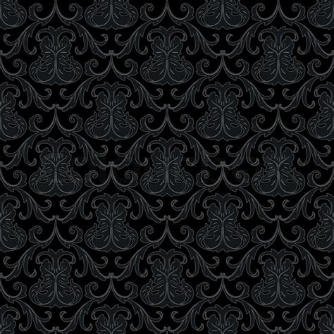 Seamless black wallpaper pattern | Stock Vector | Colourbox