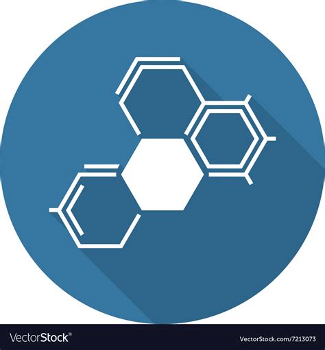 Biochemistry icon flat design Royalty Free Vector Image