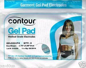 Contour Gel Pad 2 75 034 x 5 034 Oval Medical Grade Electrodes 4 Pack New GEL5000P4 | eBay