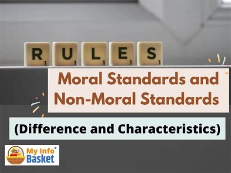 Moral Standards and Non-Moral Standards (Difference and Characteristics) | My Info Basket - YouTube