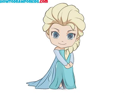 How to Draw Elsa Step by Step - Easy Drawing Tutorial For Kids | How to ...