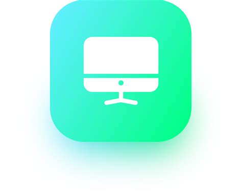 Free Computer icon in square gradient colors. Desktop monitor signs illustration. 22283132 PNG ...