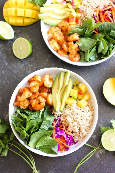 Shrimp Protein Bowl with Mango Salsa | Recipe | Protein bowls, Shrimp recipes healthy, Mango salsa