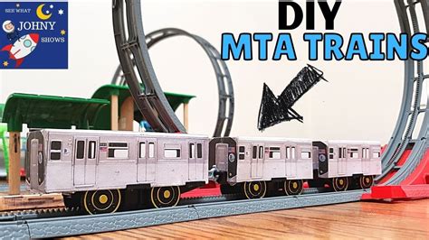 Johny Shows DIY MTA Paper Subway Trains From Rollercoaster Dinosaur ...