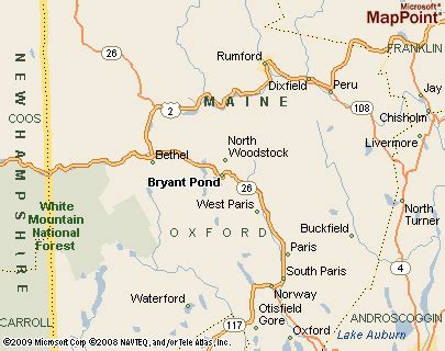 Where is Bryant Pond, Maine? see area map & more