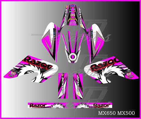 Razor MX500 MX650 graphics kit decals THICK AND HIGH GLOSS | eBay