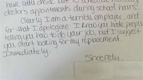 Sarcastic resignation letter is funny because everyone can relate – SheKnows
