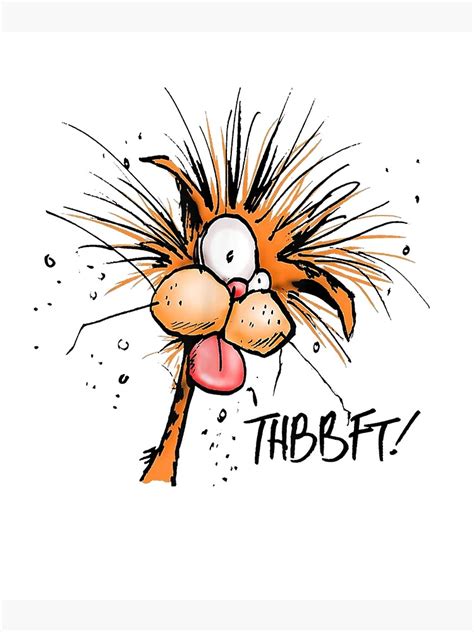 "Bloom County Bill The Cat Thbbft Funny Cartoon Tee Gift T shirt" Framed Art Print by piwm508 ...