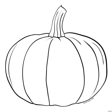 Pumpkin Line Drawing at GetDrawings | Free download