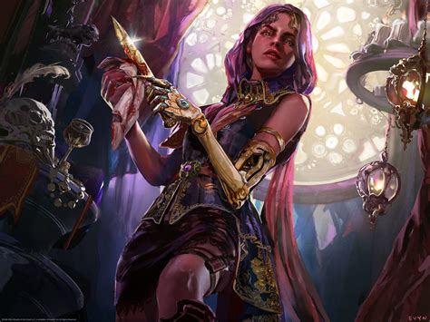 ArtStation - Thieves' Guild Enforcer, Evyn Fong | Mtg art, Character portraits, The gathering