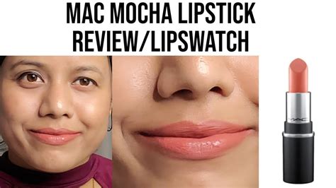 MAC Mocha Lipstick/Review/Lipswatch/olive/brown skin/satin finish lipstick - YouTube