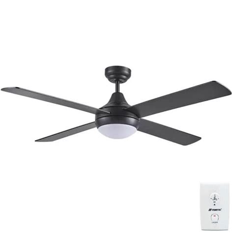 Martec Link AC Ceiling Fan with CCT LED Light - Black 48" | Universal Fans Australia