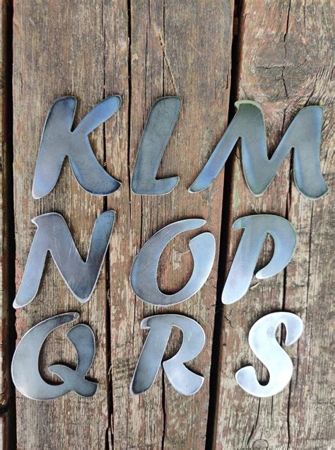 METAL LETTERS NUMBERS Small 2 Inch Sign Word Custom Lettering | Etsy