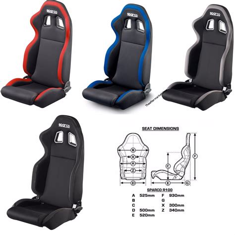 SPARCO R100 RACING SEAT STREET BLACK BLACK/GREY / BLACK/RED / BLACK/BLUE | eBay