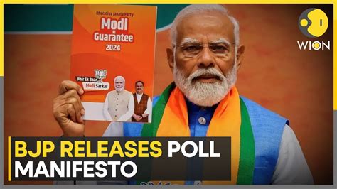 Lok Sabha elections 2024: Bharatiya Janata Party releases manifesto ...