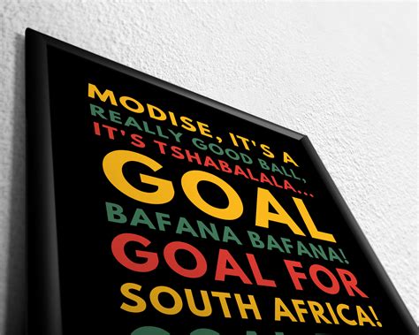 Siphiwe Tshabalala - Goal bafana bafana! - Black – Full Time Prints