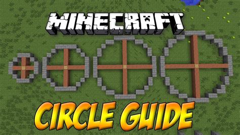 Minecraft: Circle guide (Templates) - YouTube