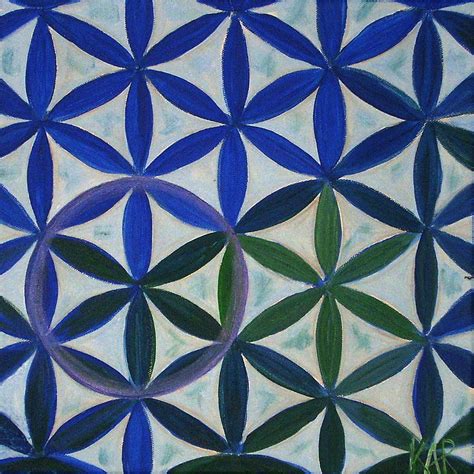 Flower Of Life Pattern Painting by Art by Kar