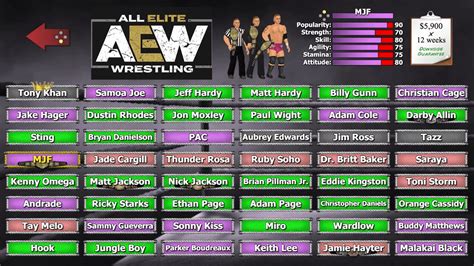 I updated my roster for Wrestling Empire : r/WrestlingEmpire