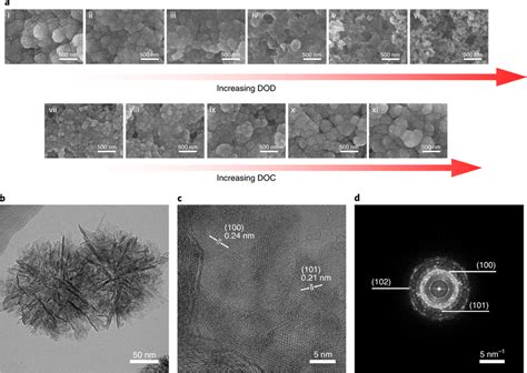 Structural characterization of the MnO2 electrode in the DZMB a, SEM ...