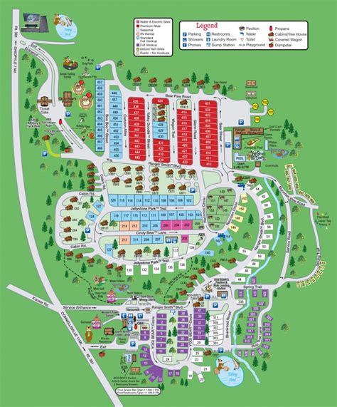 Camp Map | Yogi Bear's Jellystone Park™ in Millrun