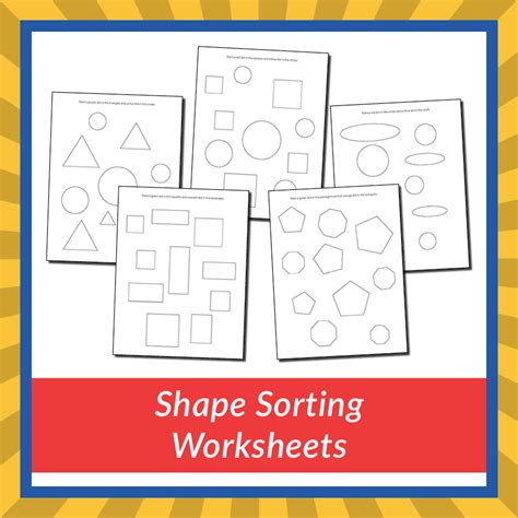 Shape Sorting Worksheets - Gift of Curiosity