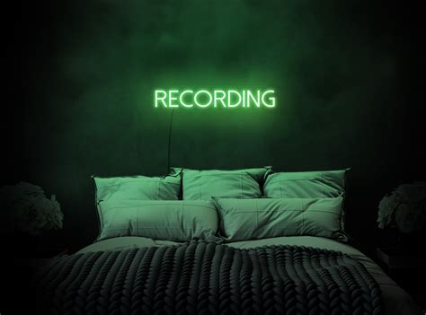 Recording Neon Sign Recording Led Sign Recording Light Sign | Etsy