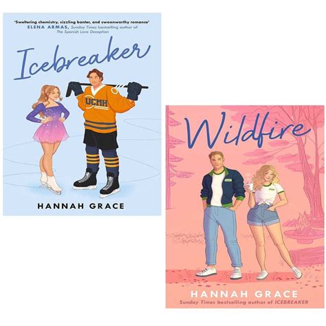 Hannah Grace Collection 2 Books Set Wildfire Hannah Grace, Icebreaker ...