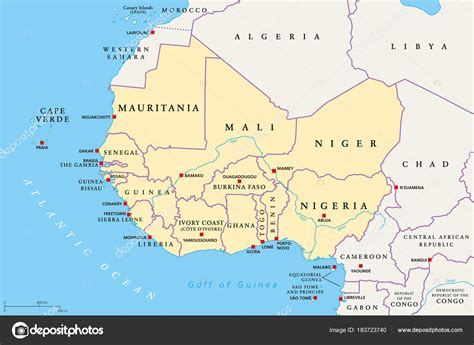 West And Central Africa Map Quiz - Map