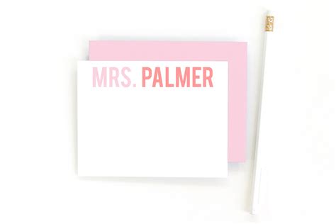 Personalized Stationery for Teachers — When it Rains Paper Co. | Colorful and fun paper goods ...