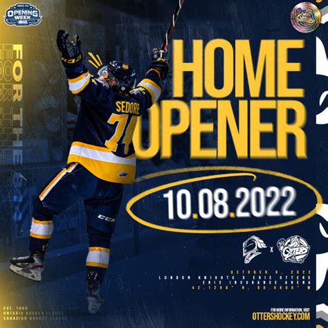 ERIE OTTERS 26TH SEASON HOME OPENER UNVEILED – Erie Otters