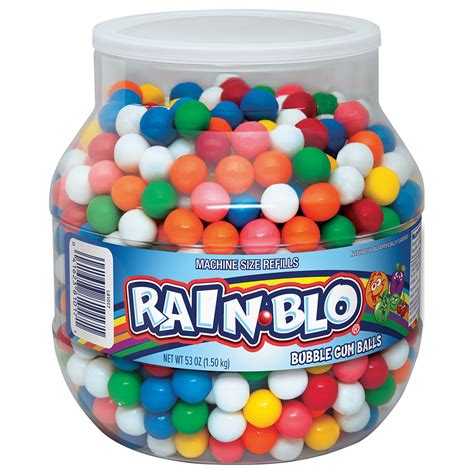 Amazon.com : Rain-blo Bubble Gum Balls, 53 Ounce Jar : Grocery & Gourmet Food