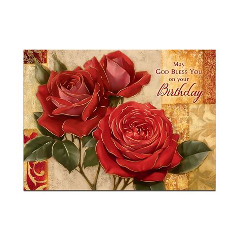 God Bless You on Your Birthday Card - Society of the Little Flower