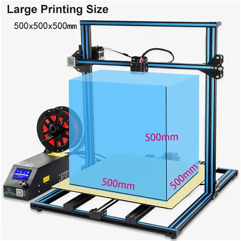 CR 10S5 3D Printer Large Printing Creality Size 500*500*500mm Semi DIY 3D Printer Kit Aluminum ...