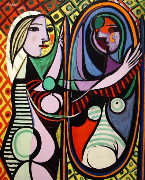 PABLO PICASSO WOMAN AT THE MIRROR SURREALISM ART GICLEE PRINT FINE ...