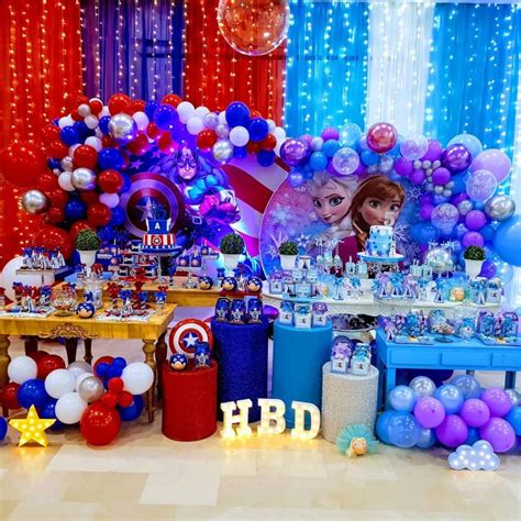 Fiestas para niño y niña Decoracion para cumpleaños de gemelos