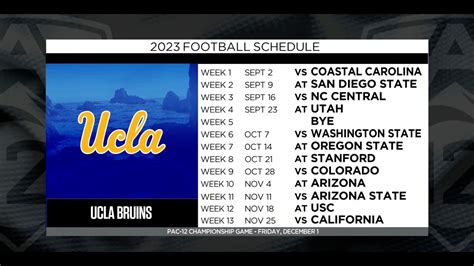 UCLA's 2023 football schedule: Previewing the Bruins’ season - YouTube