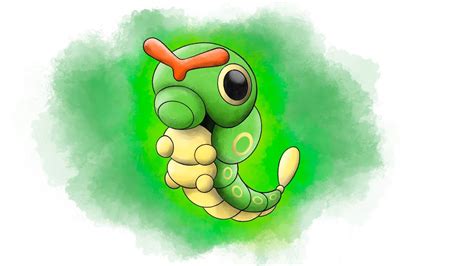 #010 caterpie drawing - YouTube