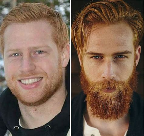 15 Hombres muestran su antes y después de usar barba