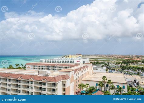 Aerial Panorama View of Hotels Building in Aruba Editorial Stock Image - Image of ocean, luxury ...