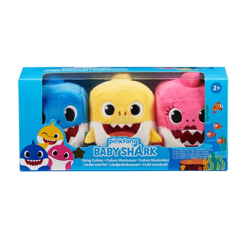 Pinkfong Baby Shark Official Song Cube - Shark Family 3-pack - by WowWee - Walmart.com
