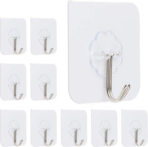 Wall Hook Sticky Heavy Duty Command Hooks Adhesive Removable Hooks for ...