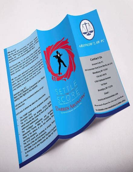 8+ Legal Tri-Fold Brochure Templates