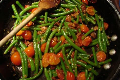 Warm Salad with Cherry Tomato,Haricot Vert and Pancetta Recipe on Food52