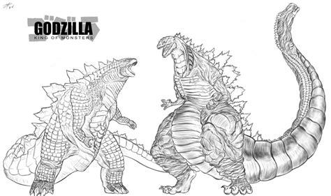 Godzilla Vs. Mothra Coloring Pages Coloring Pages