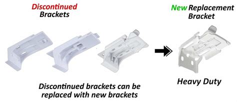 Hunter Douglas Heavy Duty Metal Silhouette Bracket (Pack of 2) kit 9125 | BlindParts.com