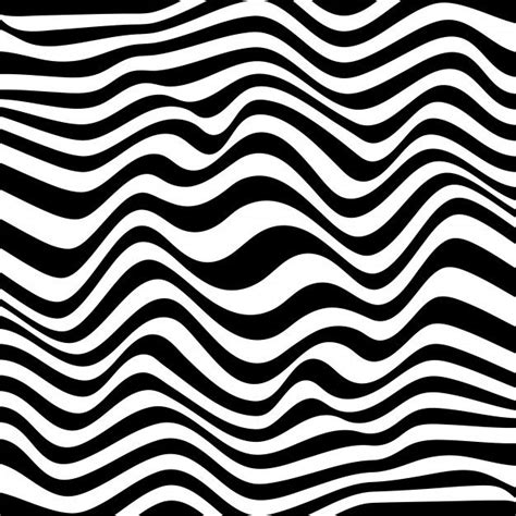 Abstract Background In Black And White With Wavy Lines Pattern in 2020 | White pattern wallpaper ...