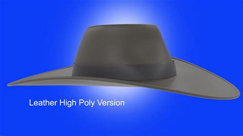 Indiana Jones Style Fedora V02 - 3D Model by Figster