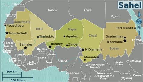 AFRICA - SAHEL: The desert and savanna nations that span the Sahel and southern half of the ...