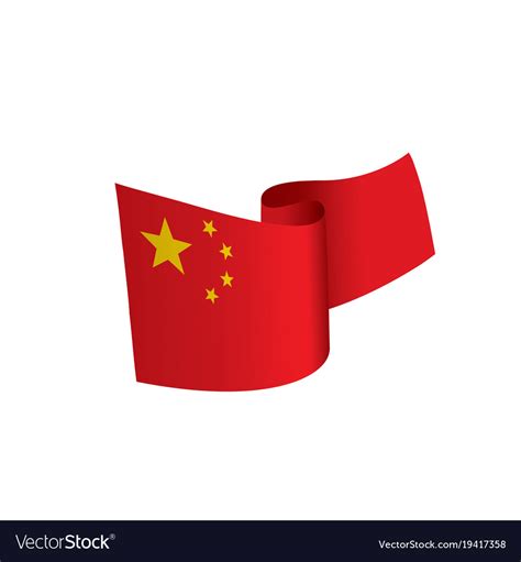 China flag Royalty Free Vector Image - VectorStock